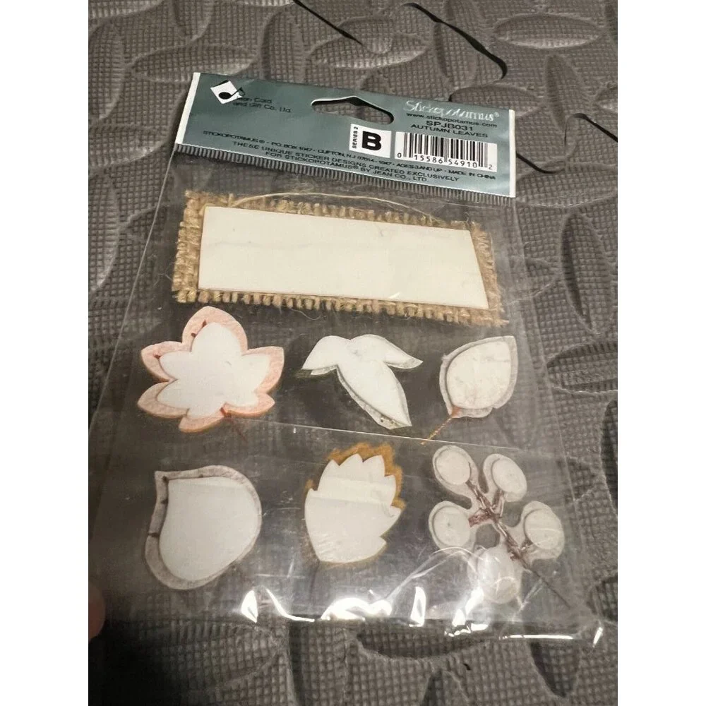 JOLEE'S Boutique Stickers Autumn Leaves 3D Jolees SPJB031 Leaf Fall Festival Vtg